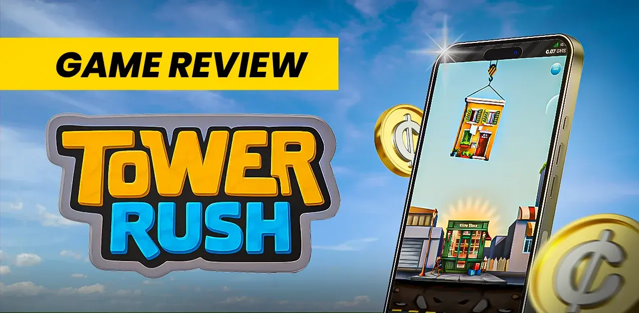 Tower Rush app running on iPhone and Android — mobile slot experience